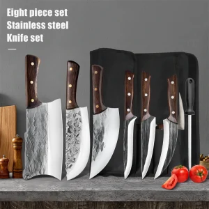 Viking Chef Knife Set Stainless Steel Hand Forged