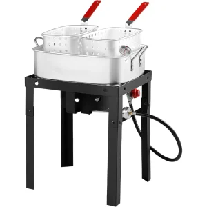 Propane Deep Fryer 18Qt with Square Pot & Basket