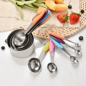 10Pcs Stainless Steel Measuring Cups and Spoons Set