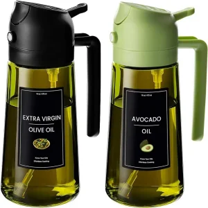 Olive Oil Dispenser,Sprayer for Cooking 2 in 1