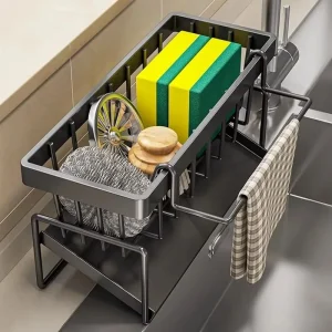 1-Pack 23×9×10cm Kitchen Sink Caddy Organizer