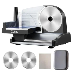 200W Electric Deli Meat Slicer with 7.5'' Stainless Steel Blades