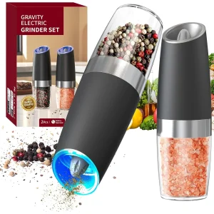 2-piece Automatic Seasoning Grinder, Battery powered
