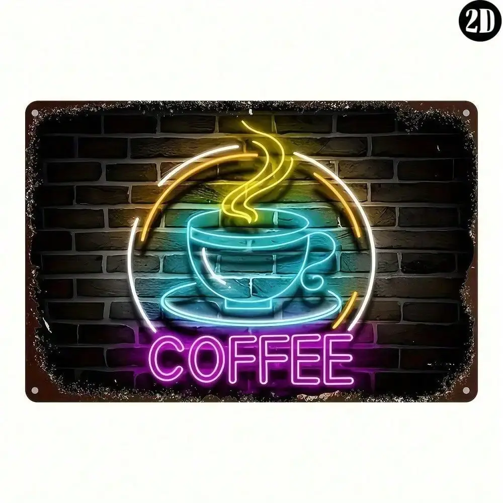 Custom Neon Sign Cafe Vintage Coffee Wall Decor